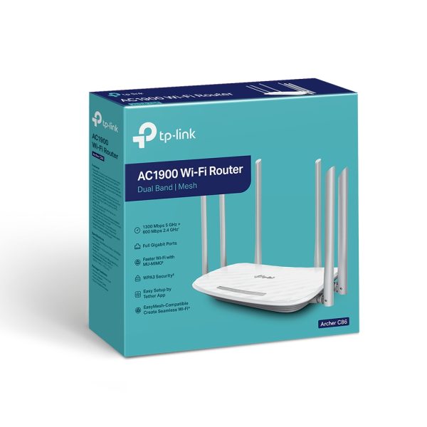Router,ARCHER C86,AC1900,TPL,6ant   2510 - Imagen 3