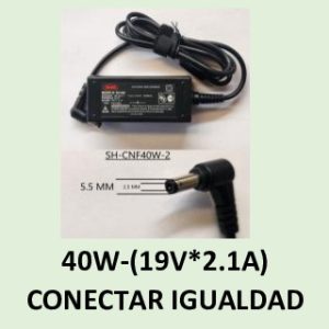 Fuente 19.0V-2.1A,5.5x2.5mm,40-2    2511