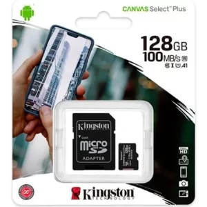 Mem.MicroSD,128GB,KINGSTON,c/adap  *2601