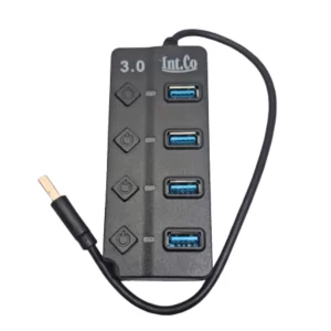 HUB USB 3.0,4Ports,c/int/luz,IntCo