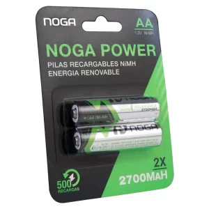 Pila recargab,NIMH,AA,2700,x2,NOGA